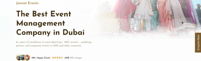 Jannat Events, Event management company & Wedding Planner in Dubai,UAE