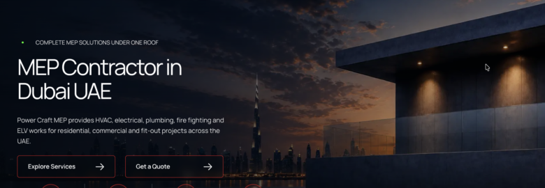 Power Craft MEP Contracting | MEP Contracting Company in Dubai