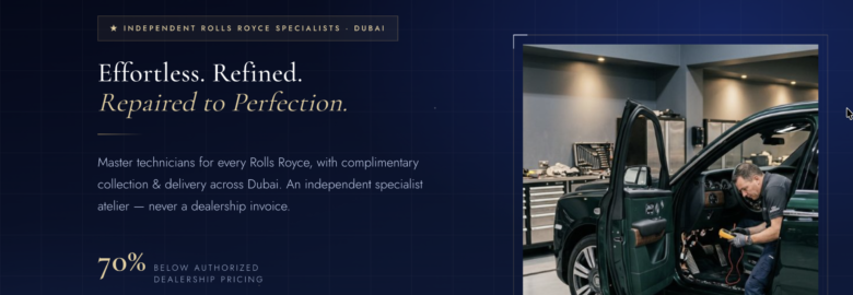 Rolls Royce Repairs Dubai | Independent Rolls Royce Specialists UAE