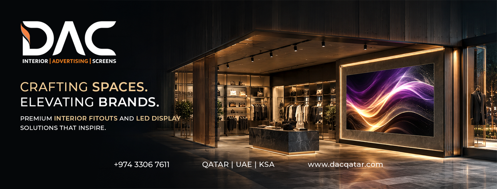 DAC Qatar — Signage, Fit-Out & Advertising Solutions